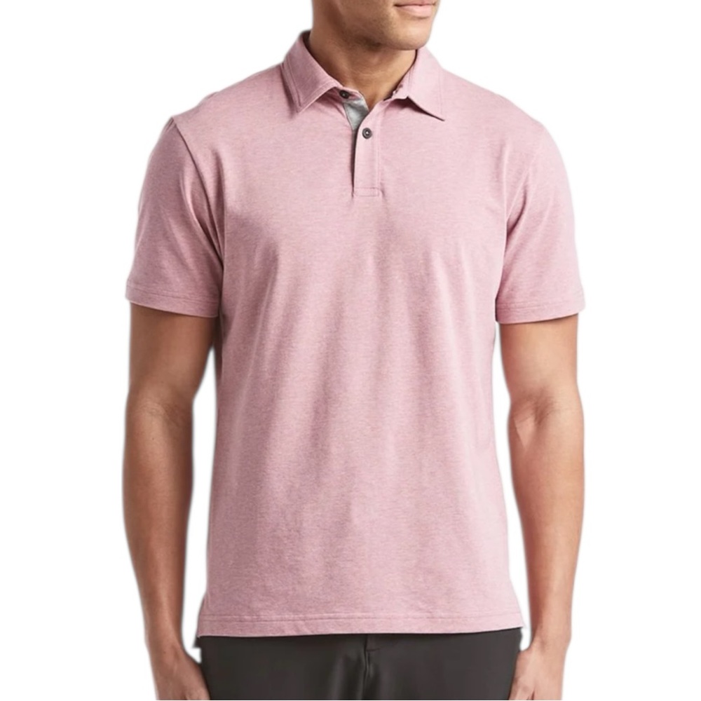 EUC Public Rec Go-To Polo‎ Shirt XXL Pink Pima Cotton Stretch Casual